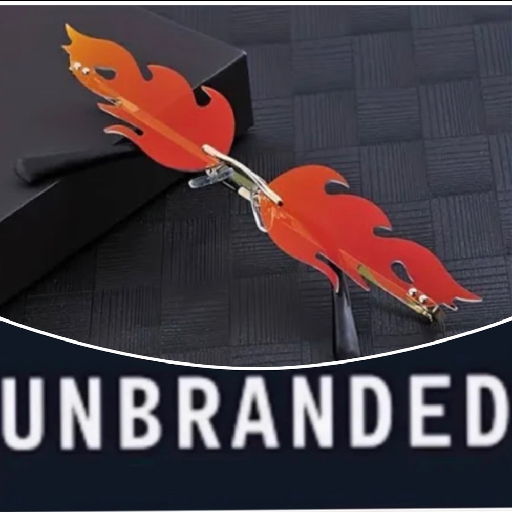 UNBRANDED Rimless Flamed Shaoe Sunglasses